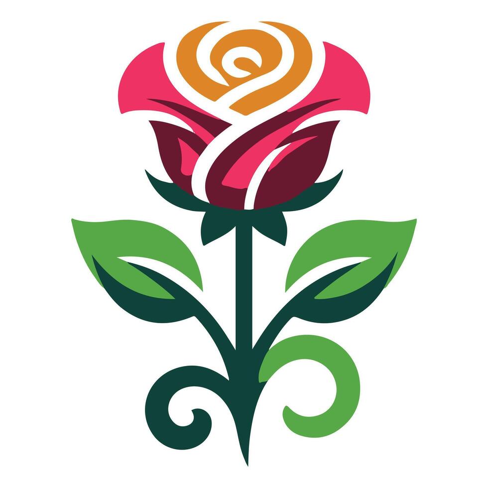 Elegant Rose Illustration vector