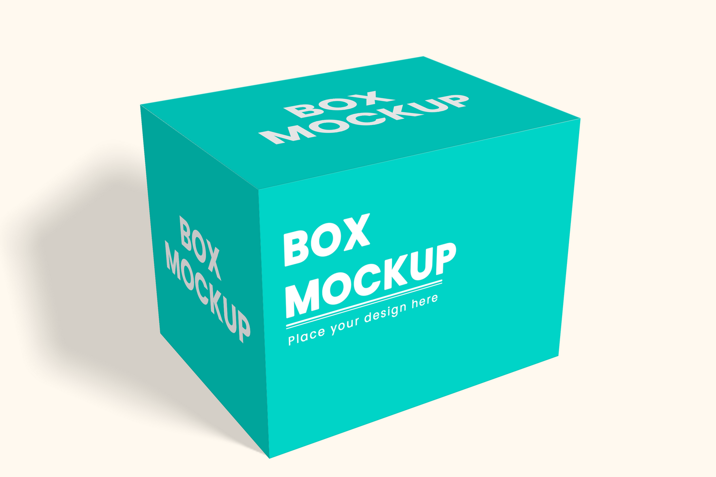 3d box mockup presentation psd