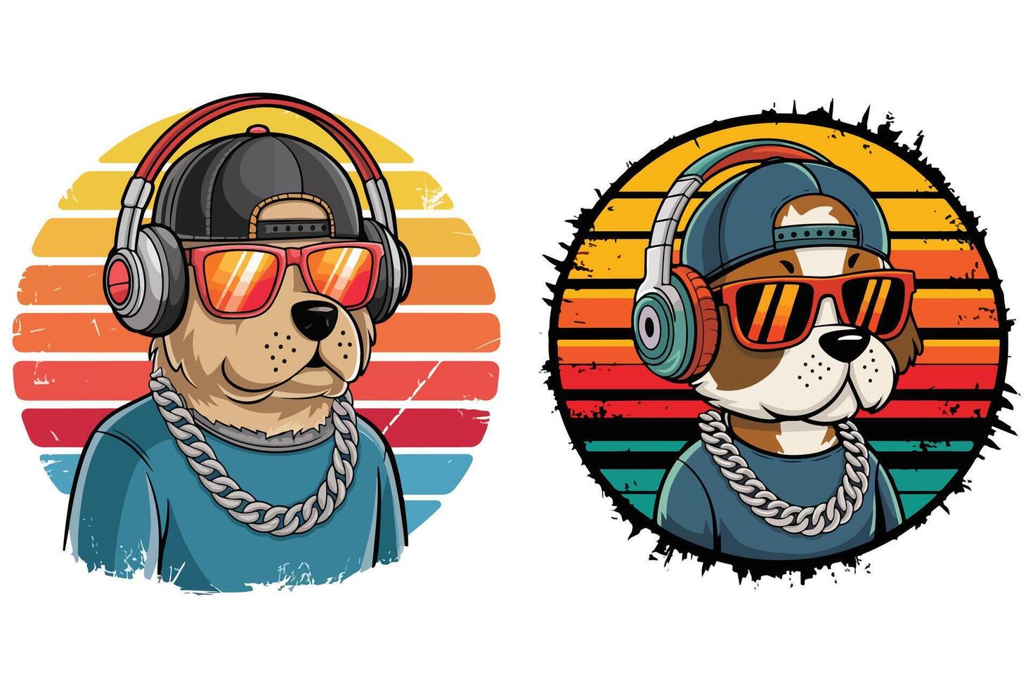 Dog based t shirt desing vector