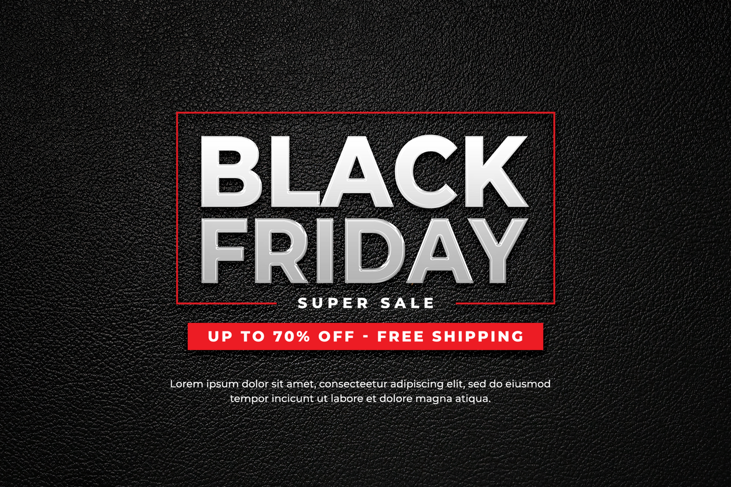 Black Friday Super Sale 3d editable text effect psd