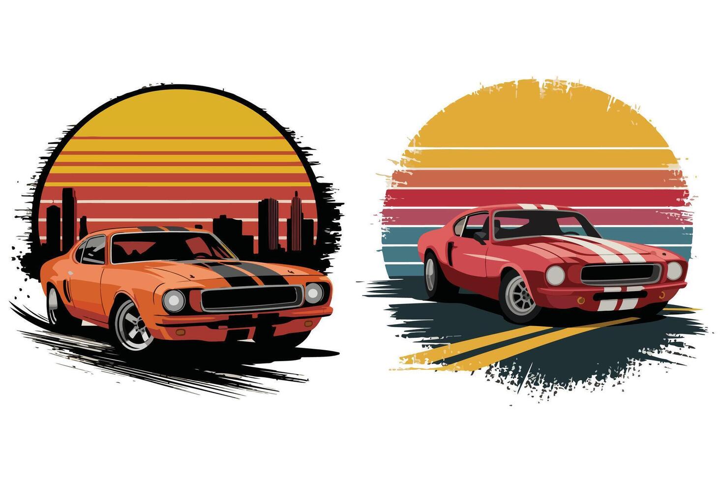 T-shirt design based on racing car vector