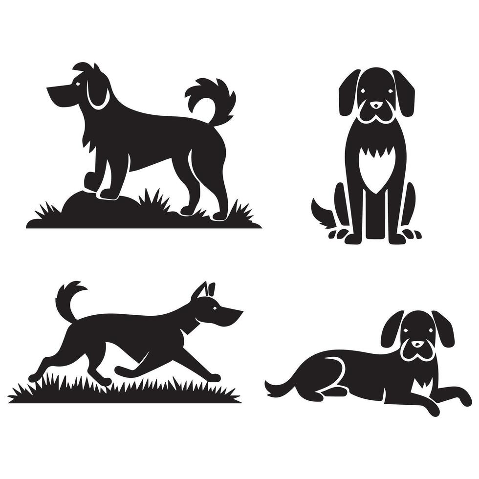 Logo based on dog vector