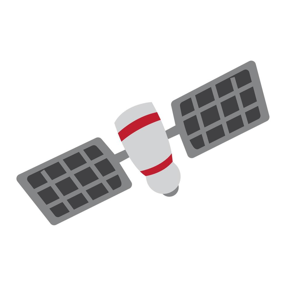Isolated colored space station sketch icon vector