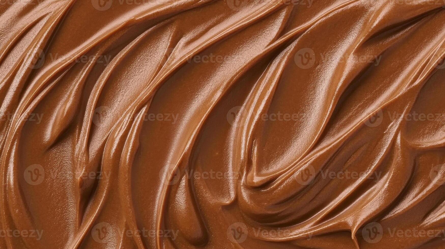 Creamy chocolate spread with smooth texture and rich color photo