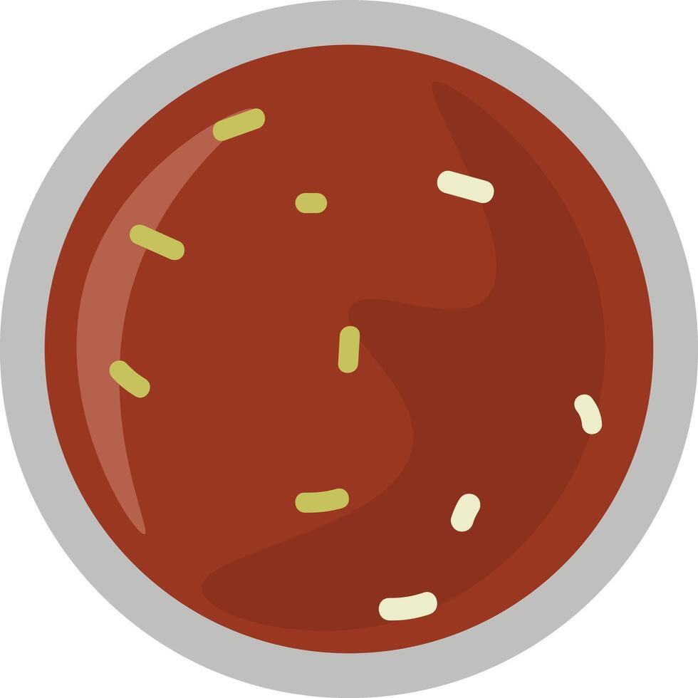 Illustration of a Bowl of Sauce vector