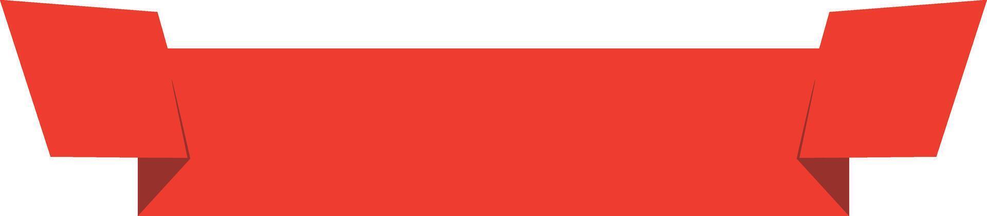 Red Ribbon Banner Graphic vector