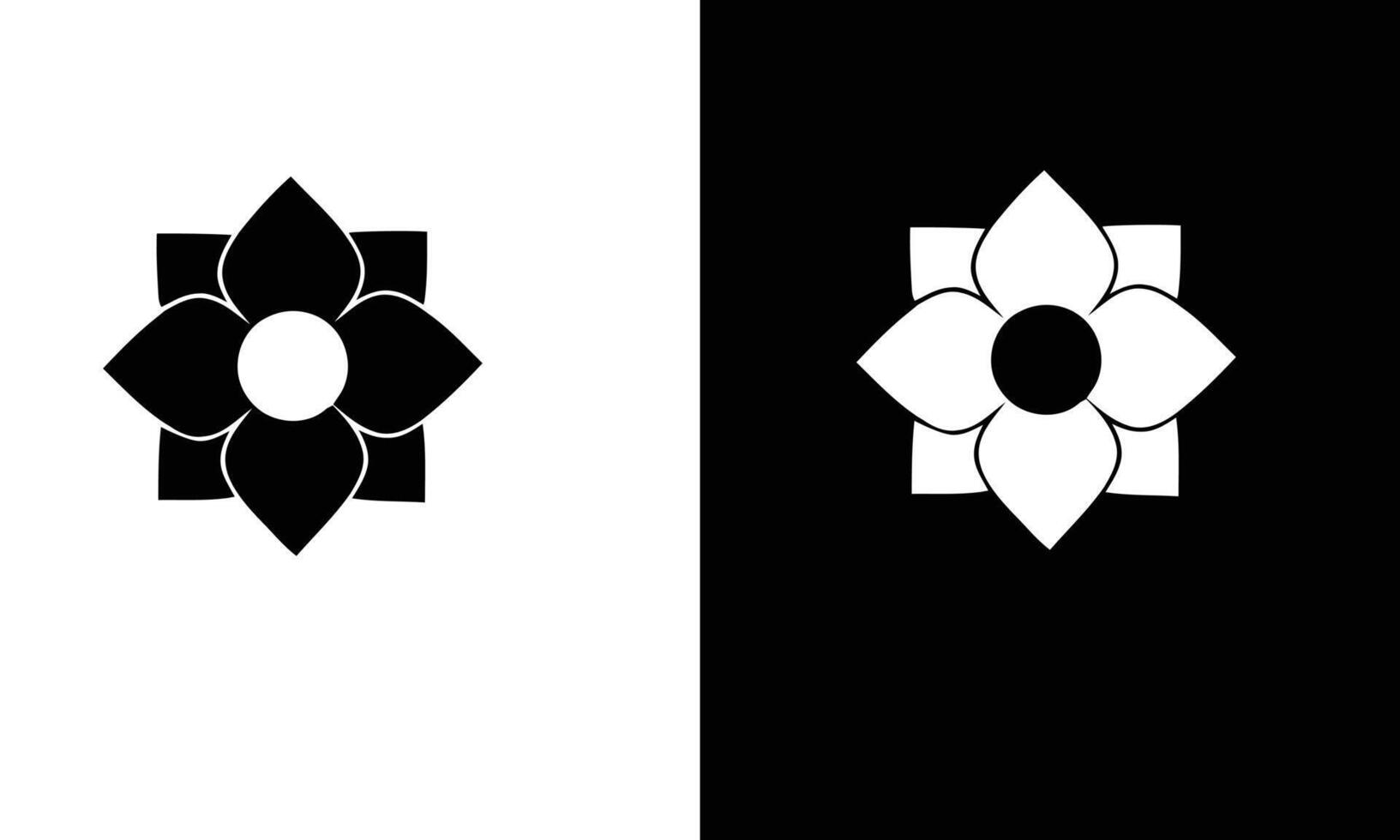 A geometric floral design with rectangular shapes vector