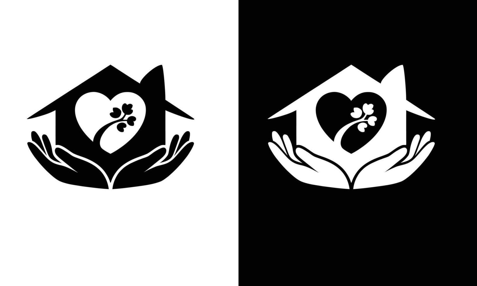 Wings Love Logo Template vector