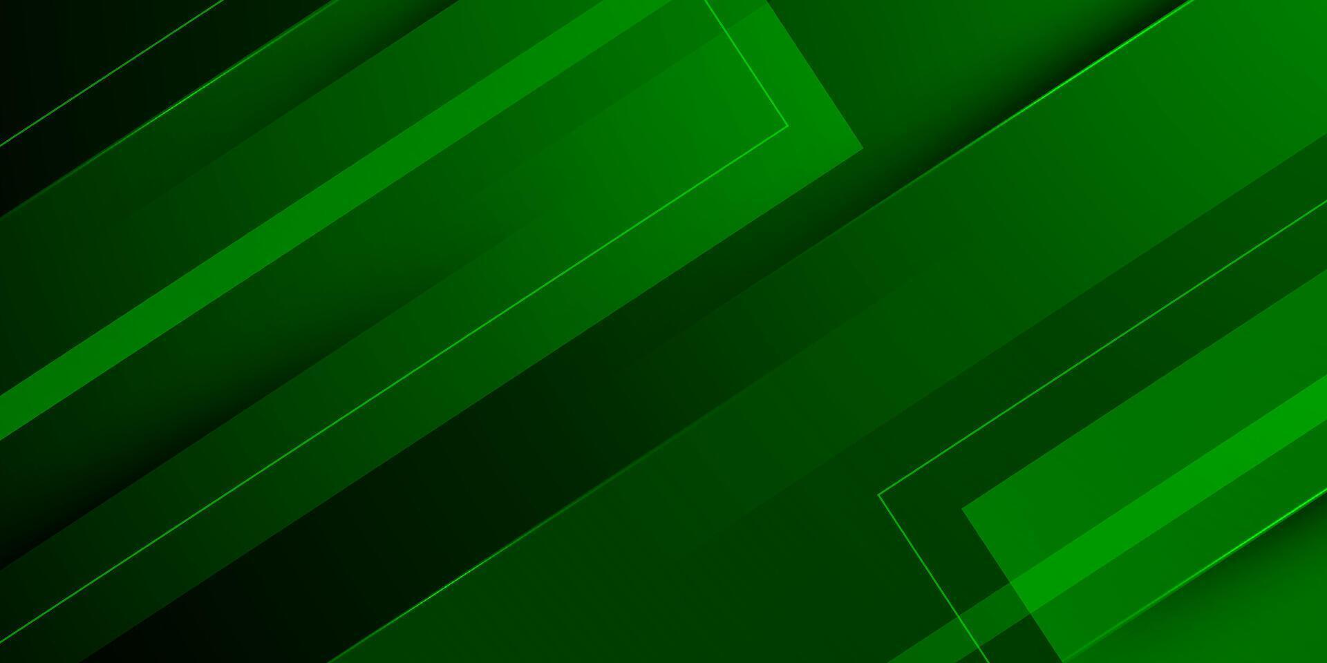 Abstract dark green dynamic 3D background. Overlap papercut shapes pattern. vector