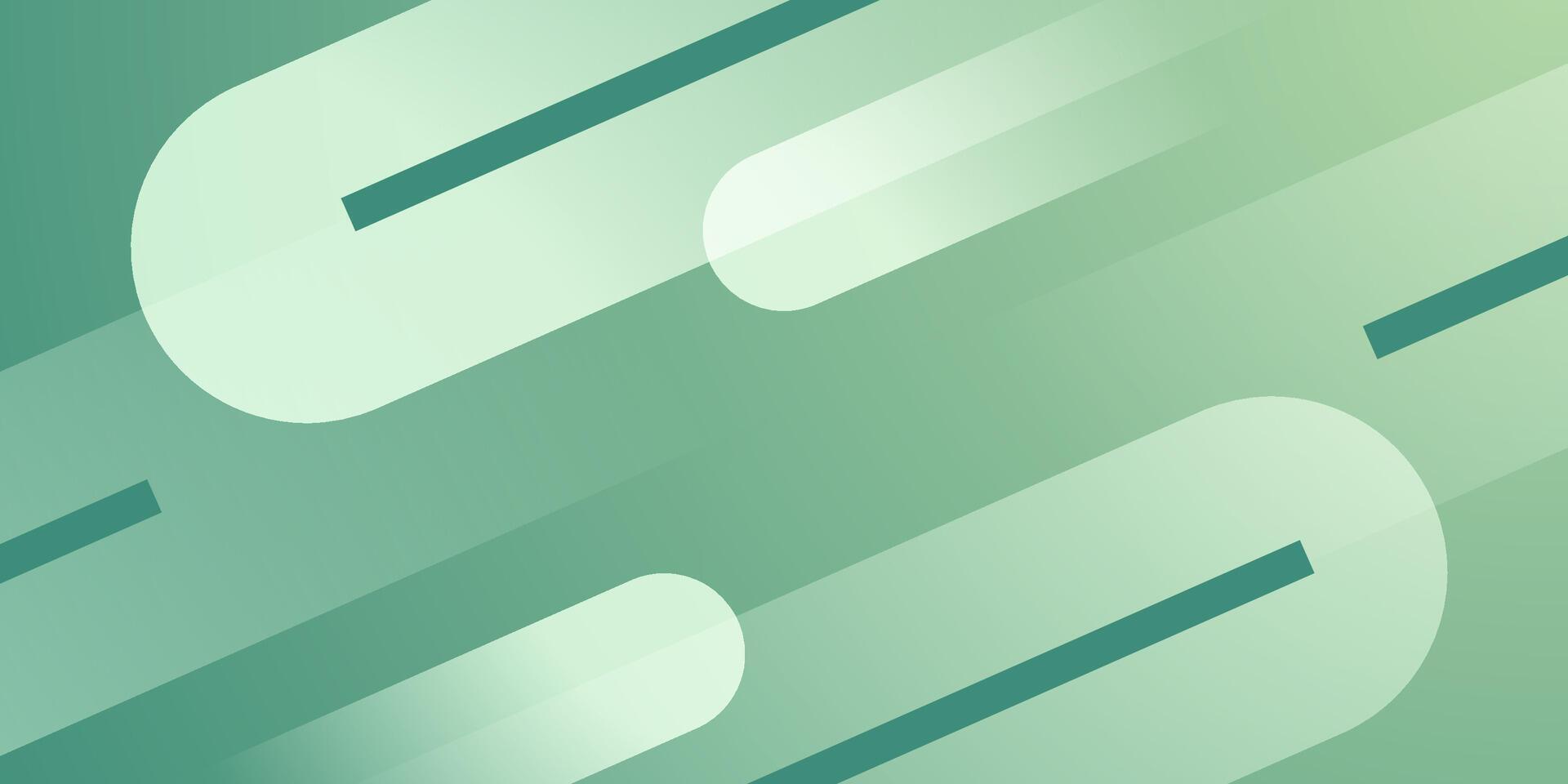 Abstract 3D dynamic green 3D background. Overlap shapes pattern trendy design. vector