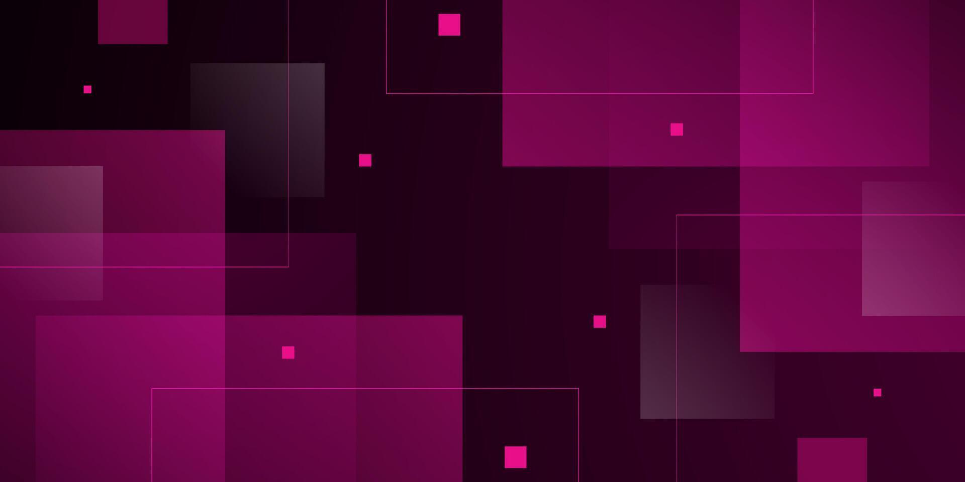 Abstract dark purple 3D background. Overlap square shapes pattern with lines. vector