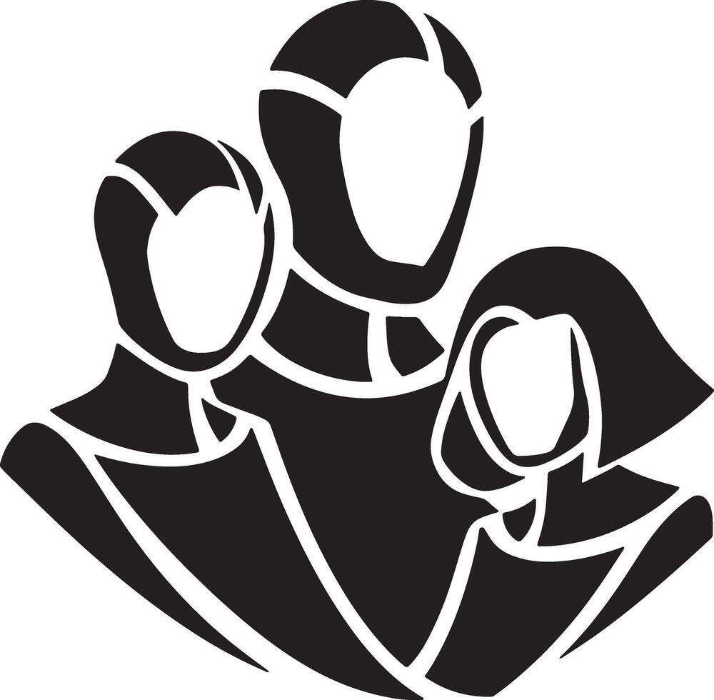 person head silhouettes art design vector