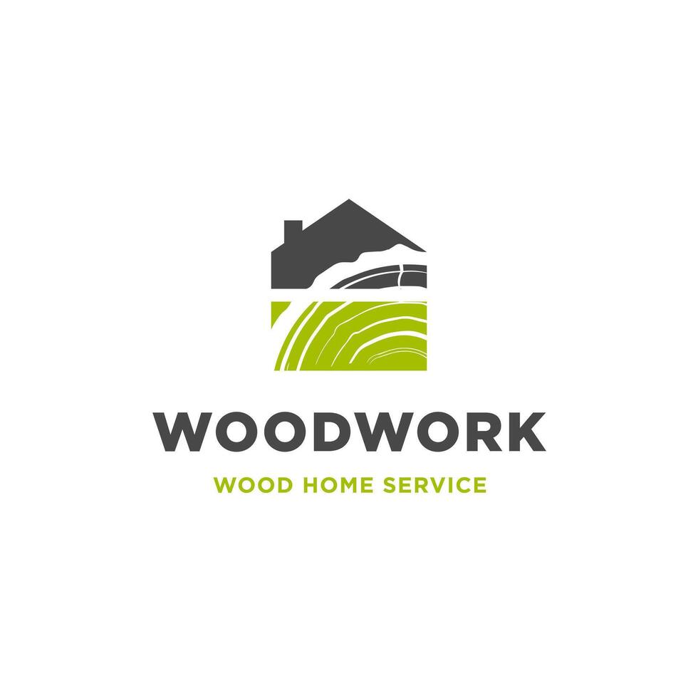 home with wood log, timber plank wood, woodwork handyman, wood house builder. simple minimalist icon. vector