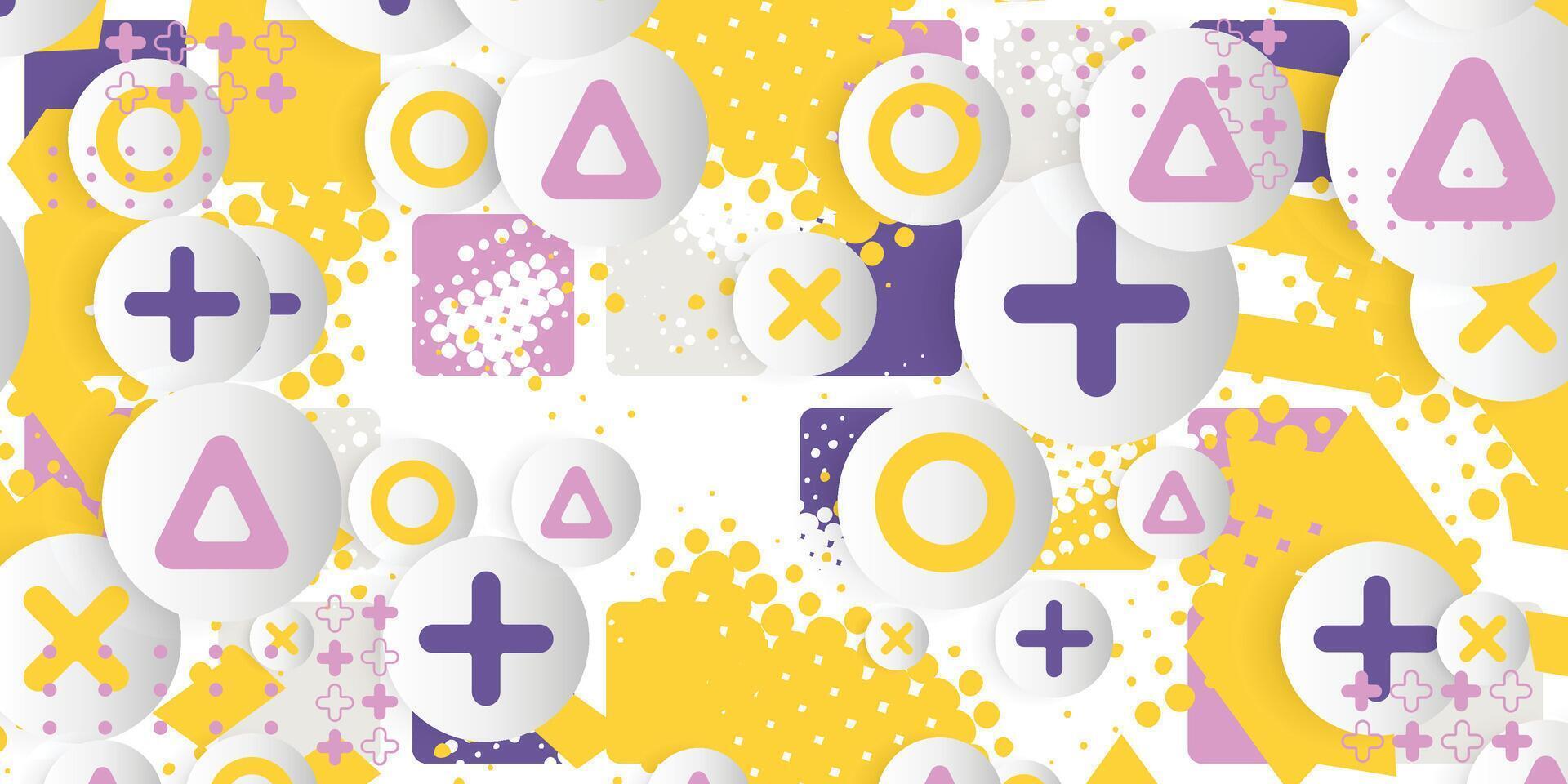 Colorful geometry abstract background vector