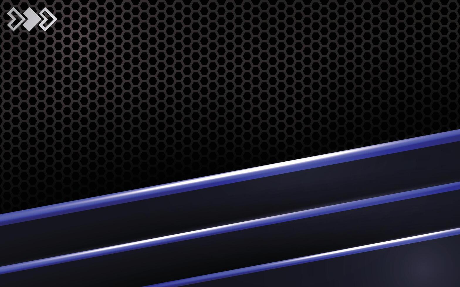 The dark tech background with blue lines vector