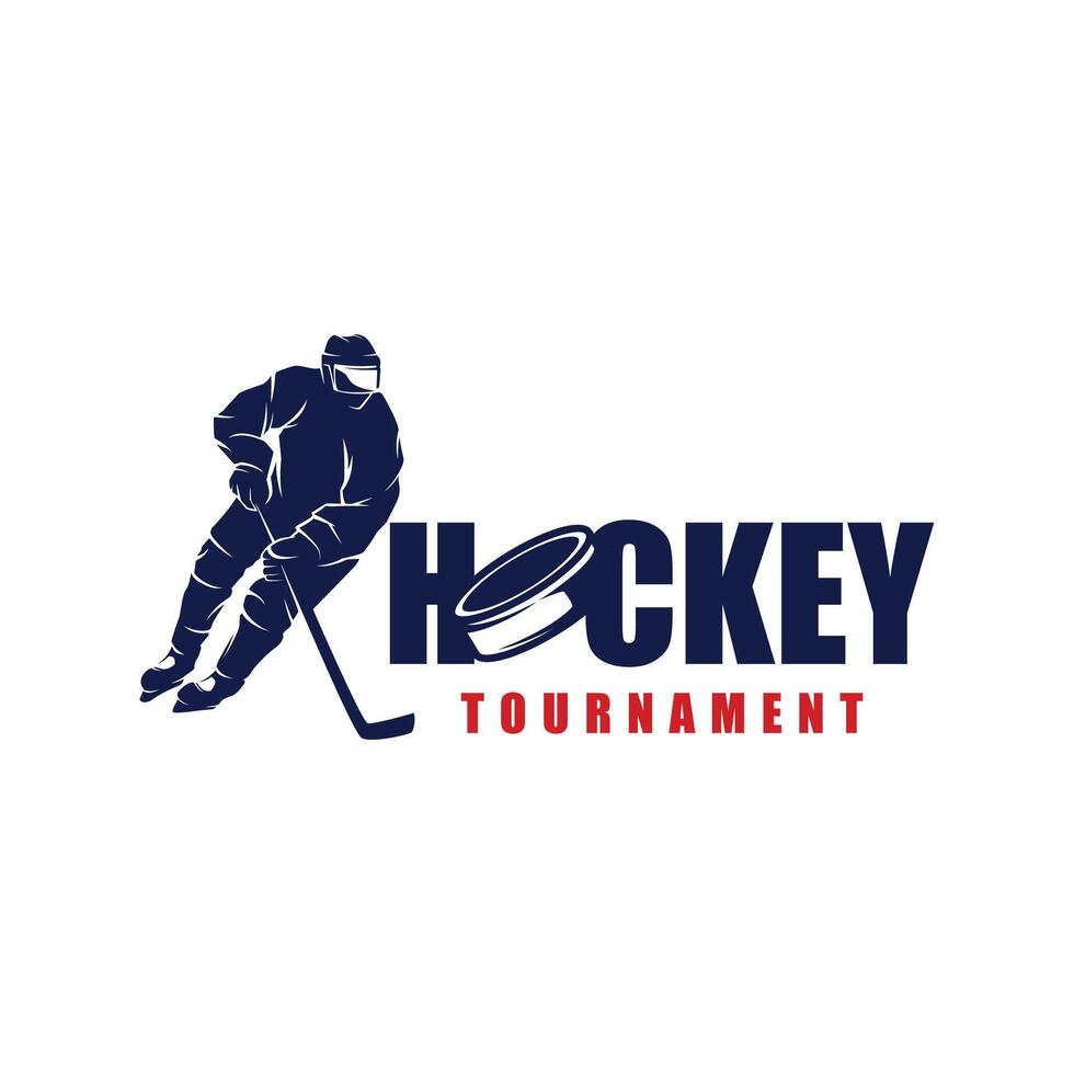 Hockey Logo Design. Hockey Sports Tournament Logo vector