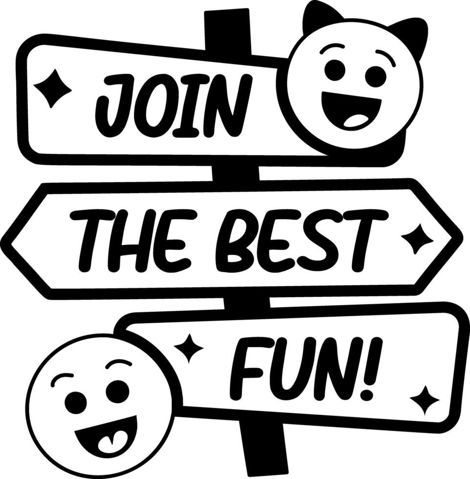 A glyph style sticker of directional board vector