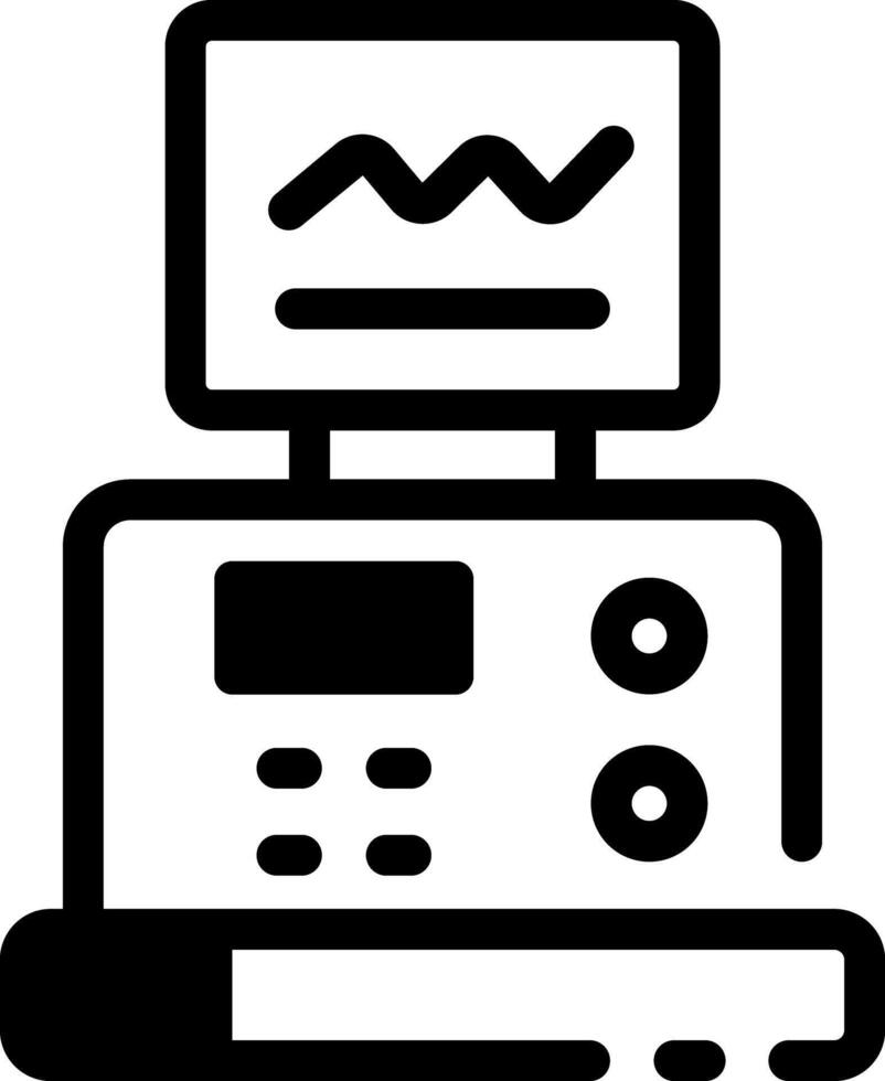 Laboratory spectrophotometer icon in linear style vector