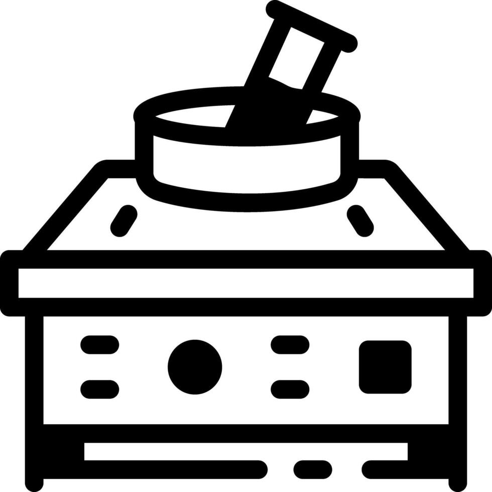 Lab Centrifuge machine icon in linear style vector