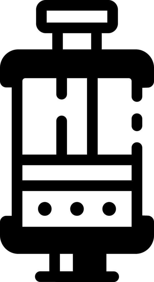Laboratory vacuum chamber icon in linear style vector