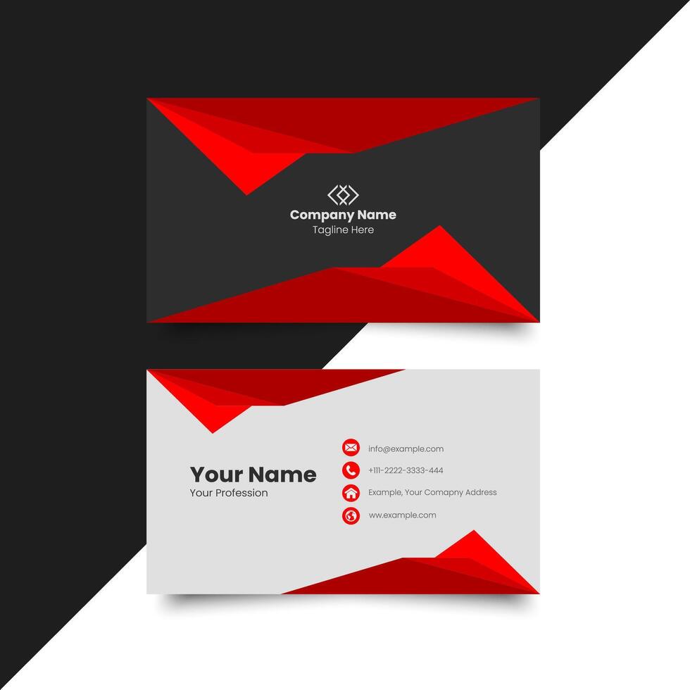 Simple minimal corporate business card layout. creative modern name card and business card. Clean Design. corporate design template, Clean professional business template, visiting card. elegant vector