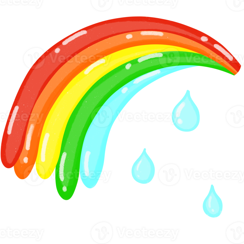 Patrick's Day Rainbow Line png