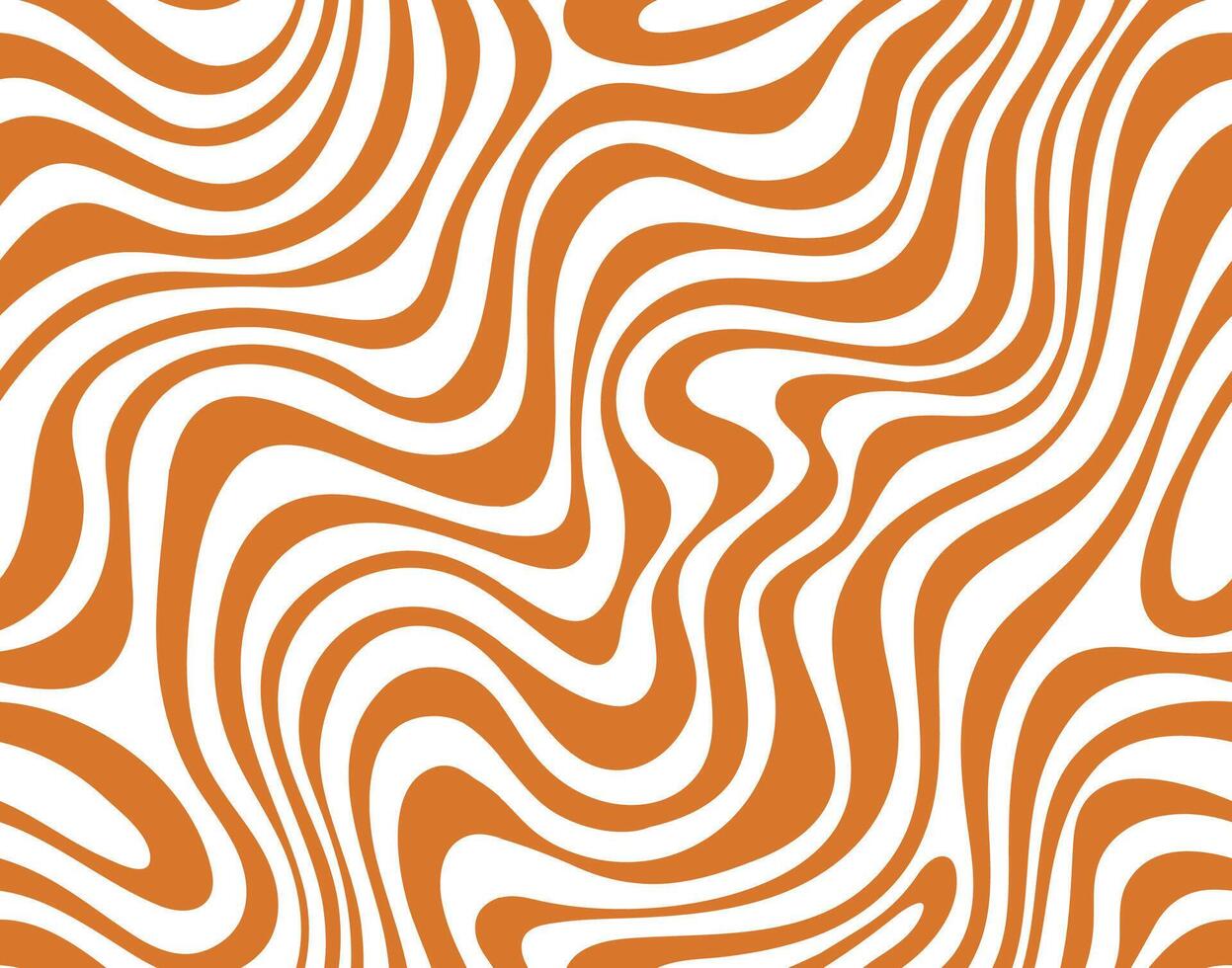 Peanut caramel swirl pattern with wavy splashes vector
