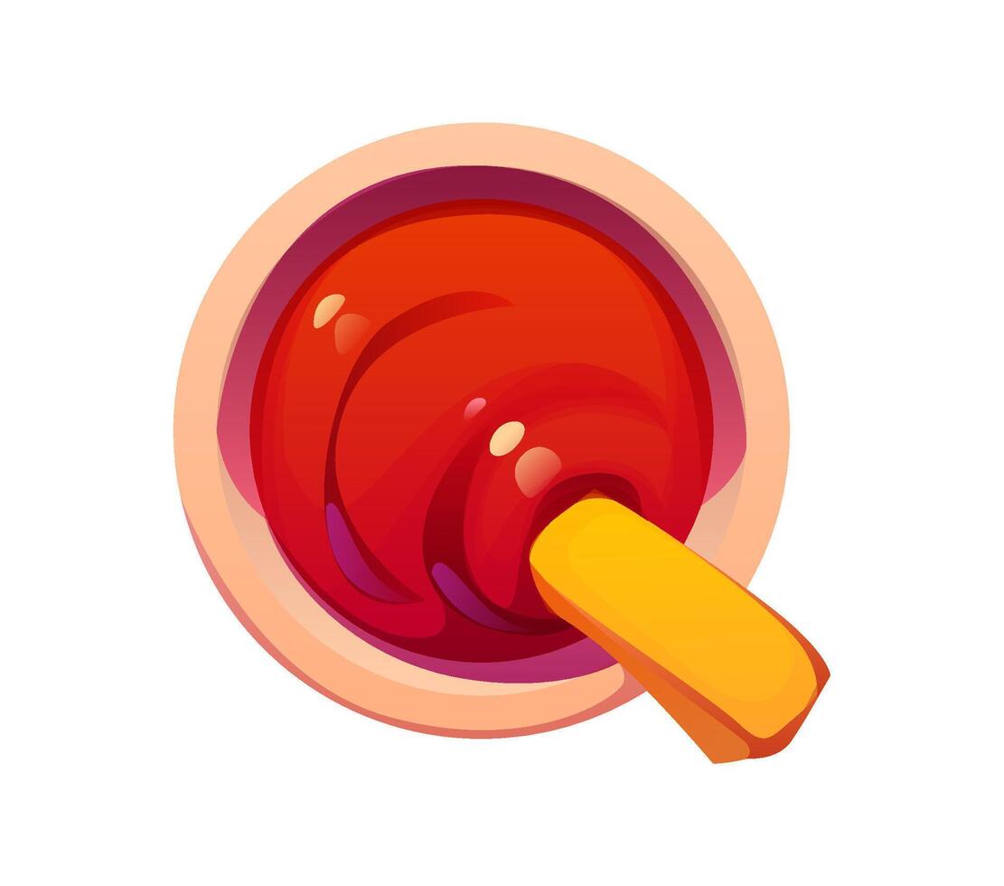 Fast food ketchup sauce ABC font letter Q vector