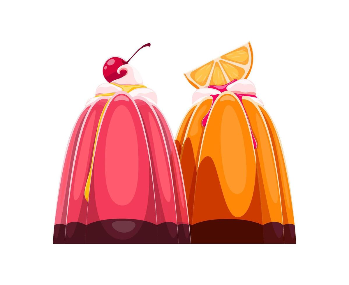 Cafe dessert font type jelly pudding letter M vector