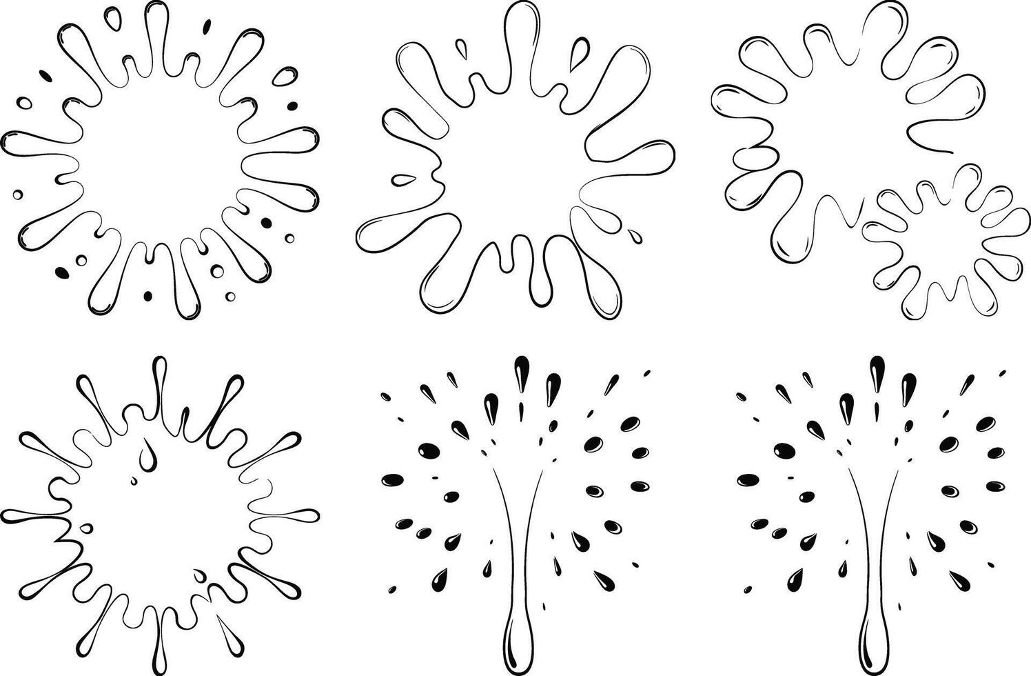 1. Abstract Ink Splash and Spray Bundle High Quality Artistic Splatter Collection vector
