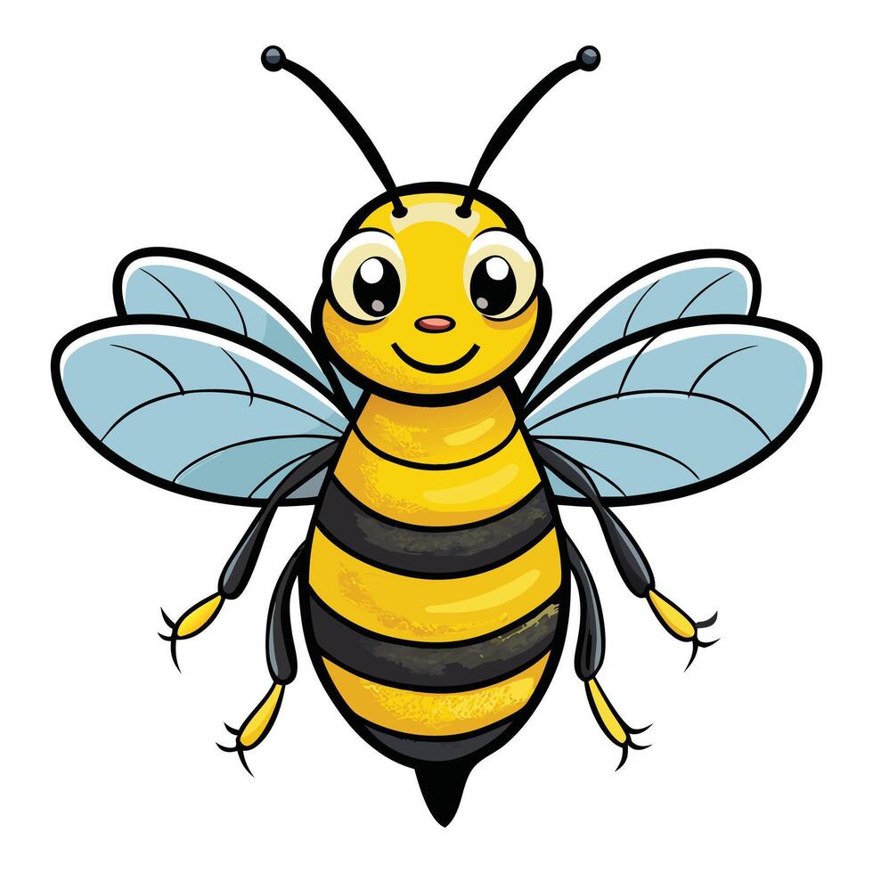 Professional Bee Mascot Illustration for Branding vector