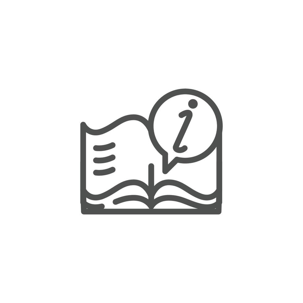 instruction book icon good for web or mobile app vector