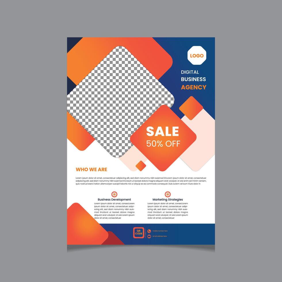 Tailored business flyer template design vector