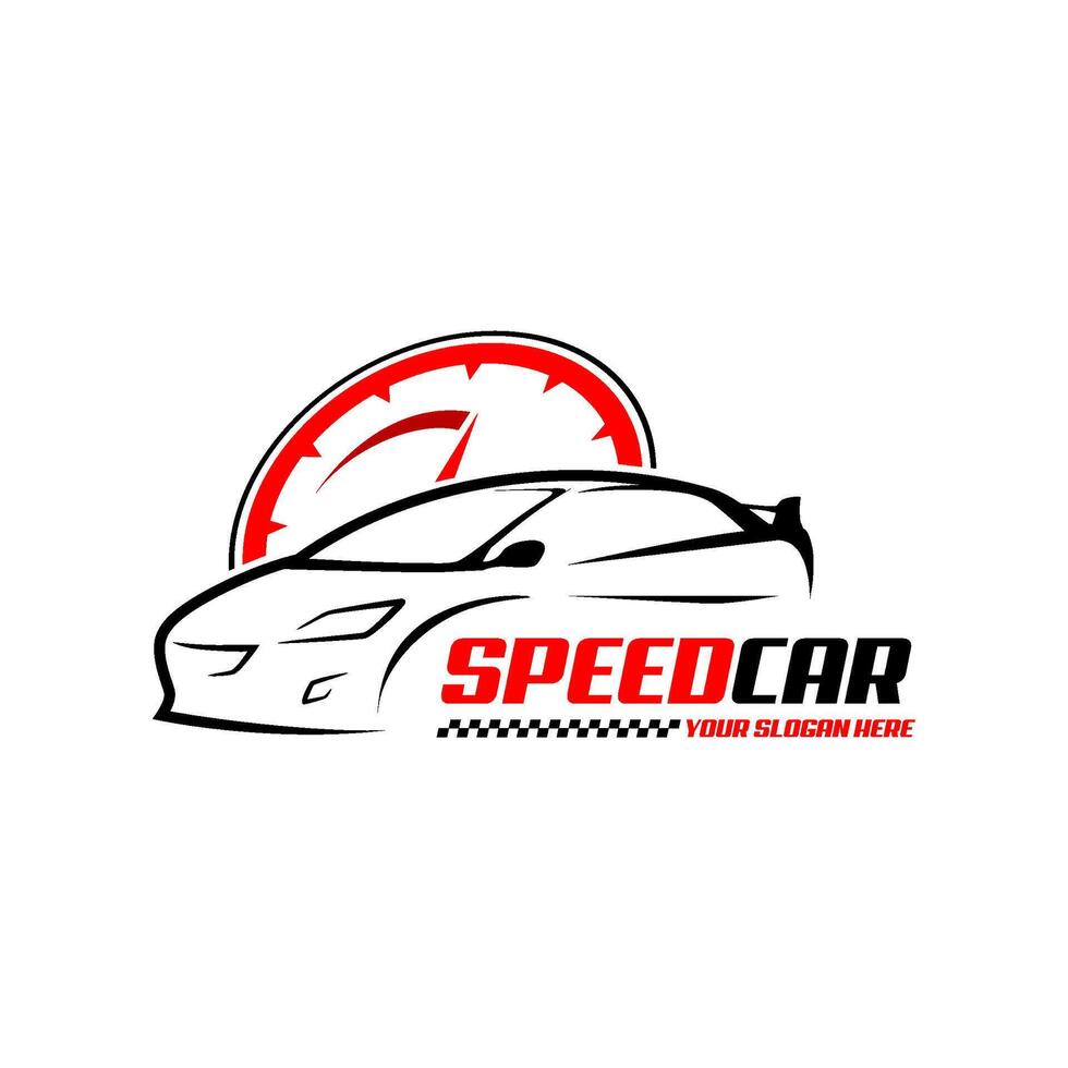 speed race car icon logo template vector