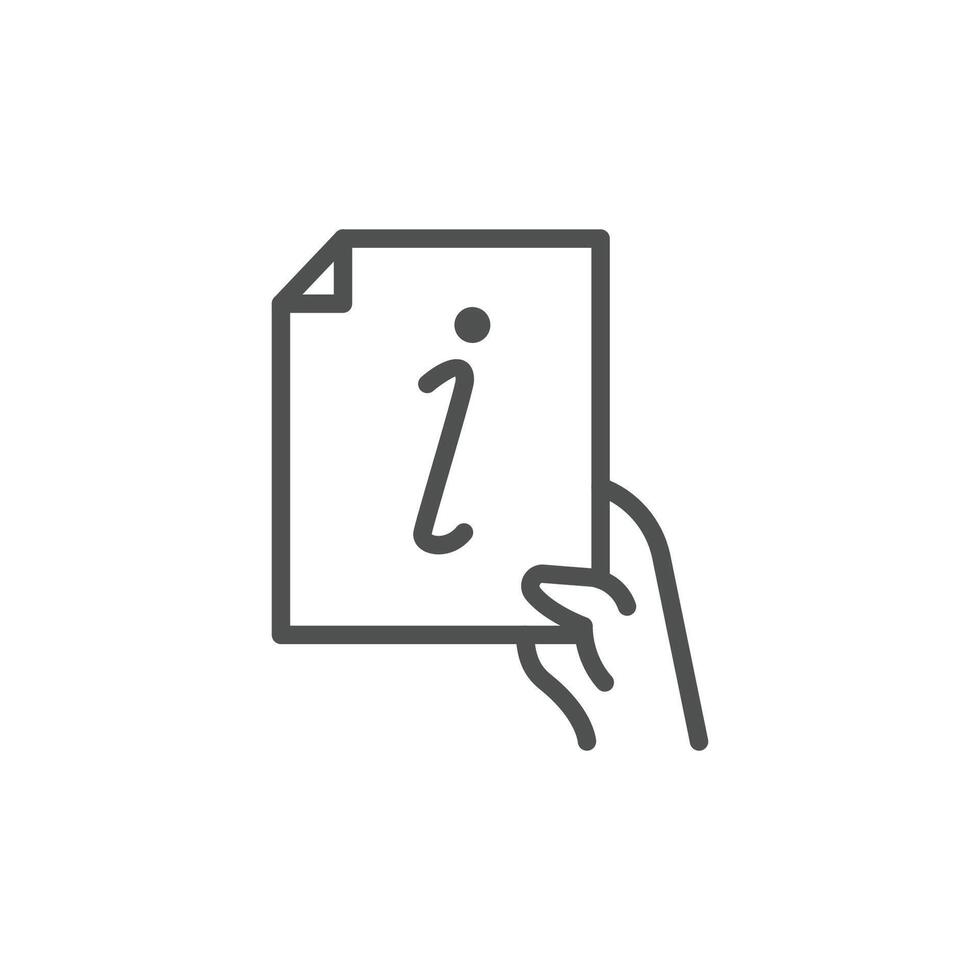 giving instruction or information icon good for web or mobile app vector