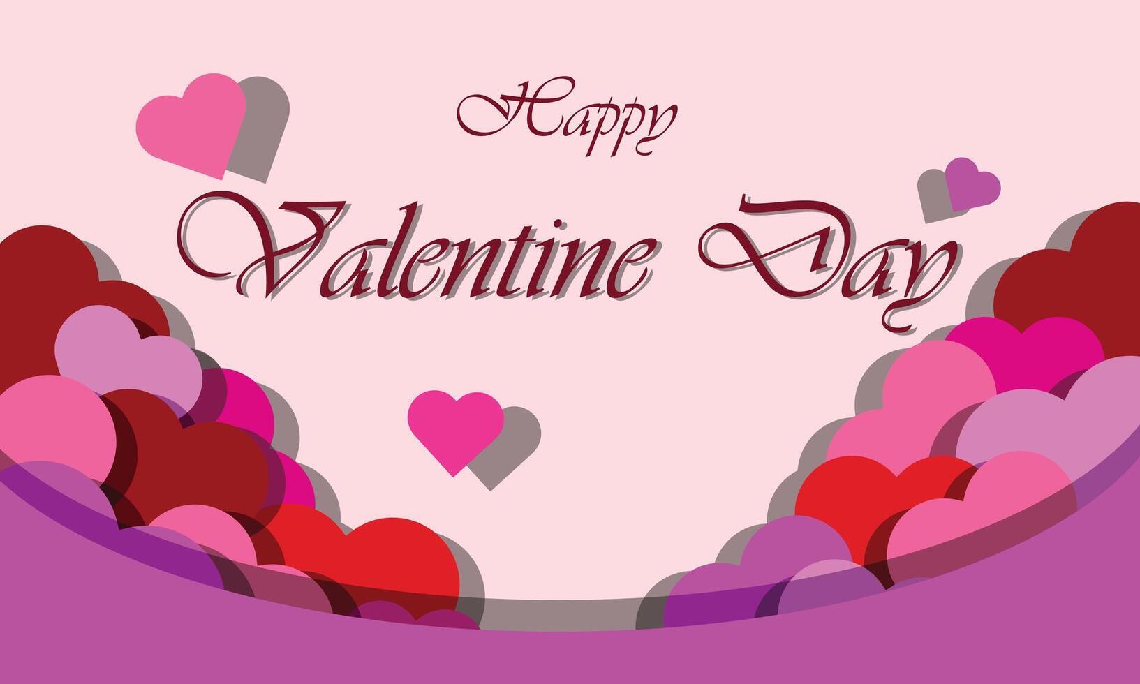 Valentine Love Background papperart for illuatration vector