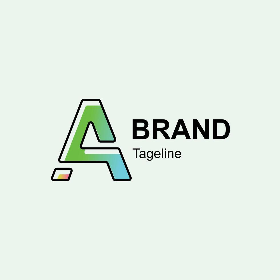 Modern Fun alphabet letters font logo design for company mount vector