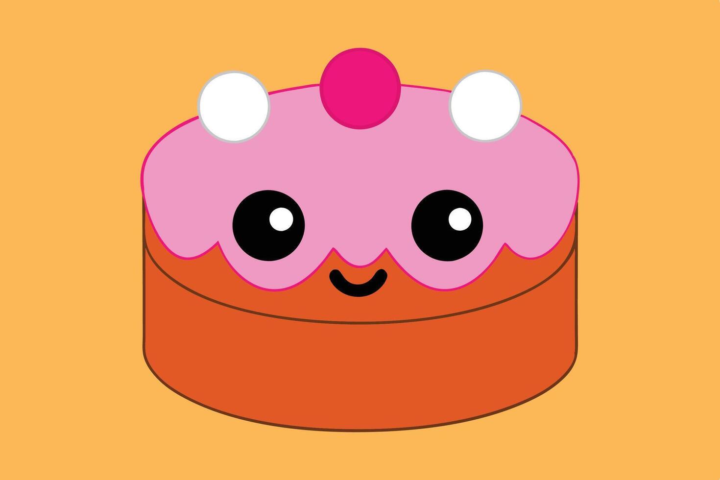 beautiful cake design vector