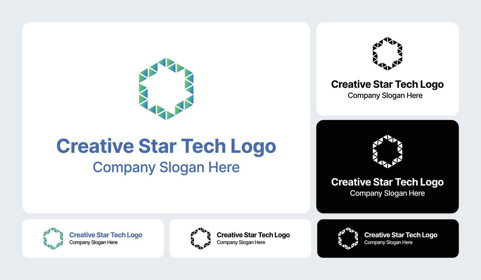 Creative Star Tech Logo vector