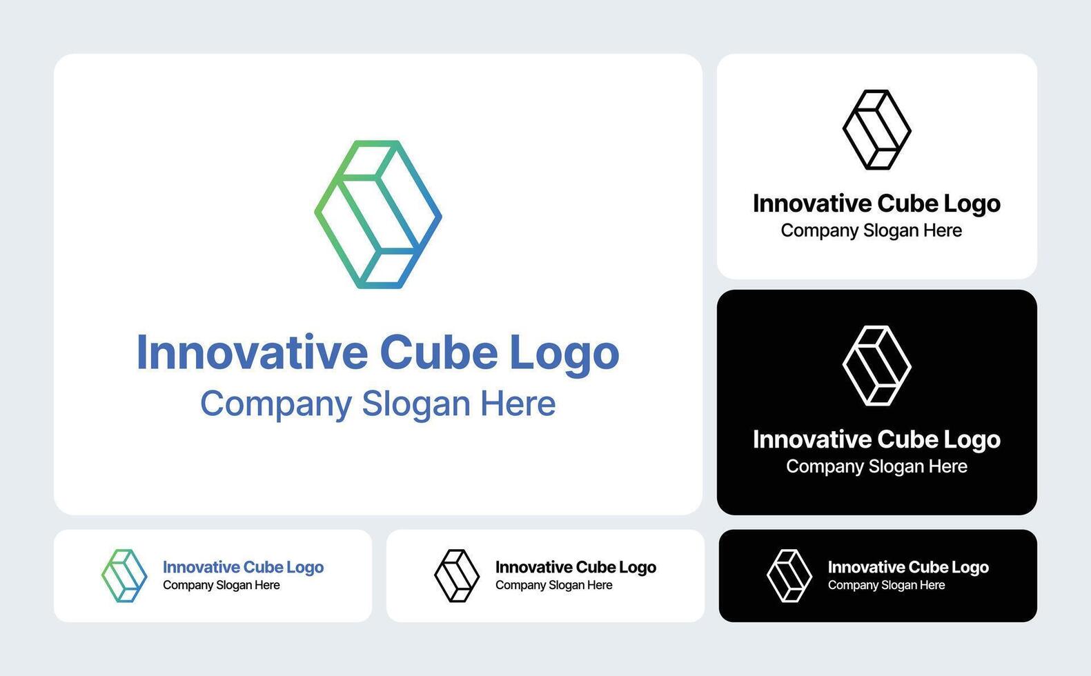 Innovative Cube Logo- 3D Geometric Design with a Creative Edge vector