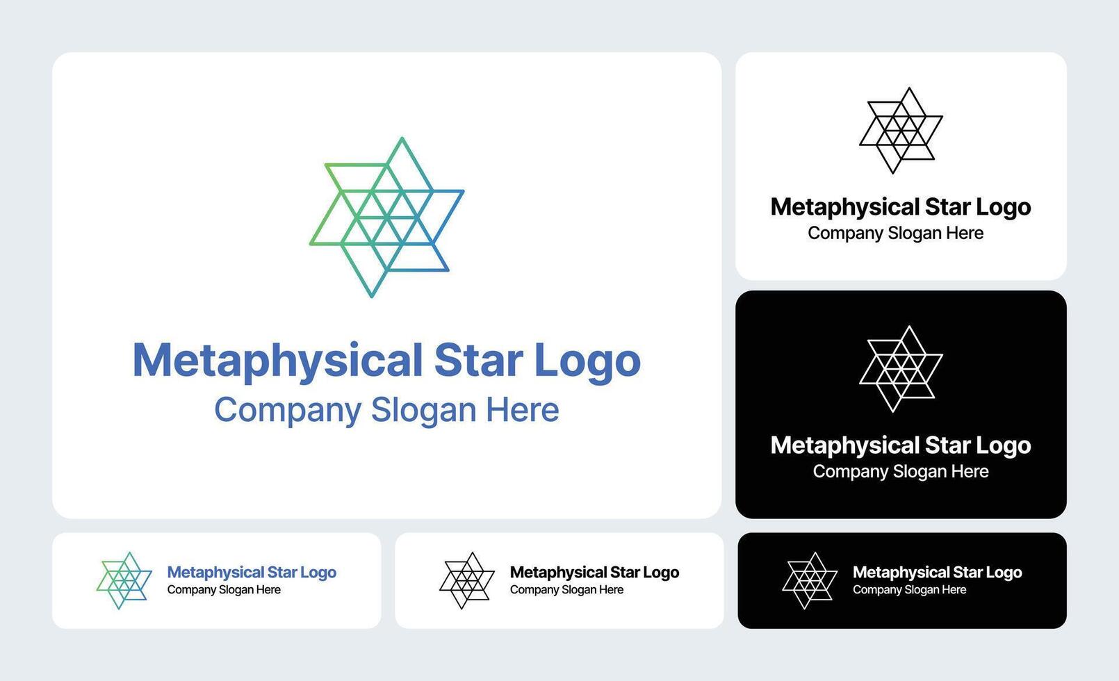 Metaphysical Star Symmetry- Harmonious Designs Reflecting Cosmic Balance vector