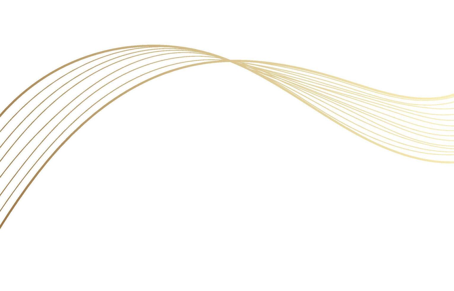 Golden Wave Line Background, Abstract Luxury Flow Pattern with Glitter vector