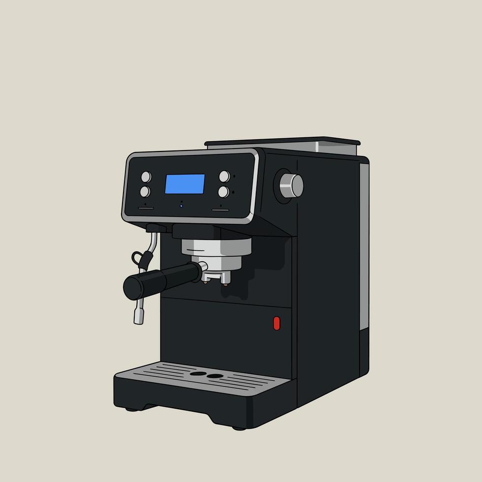 Home Coffee Appliance - flat Art vector