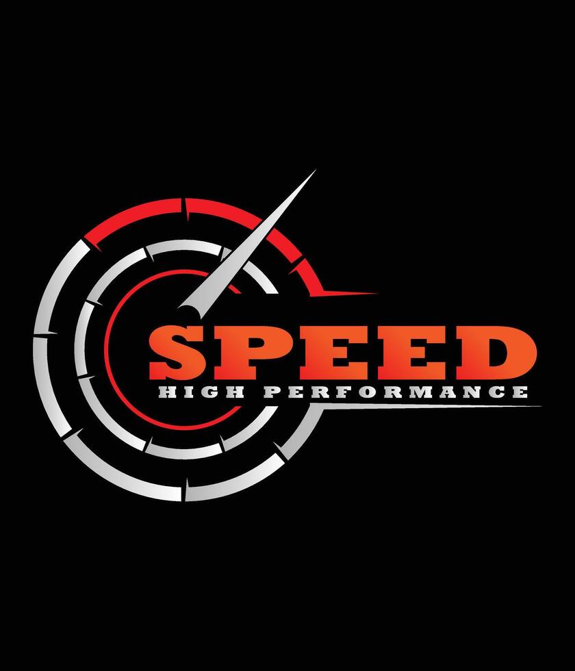 speed high performance logo vector