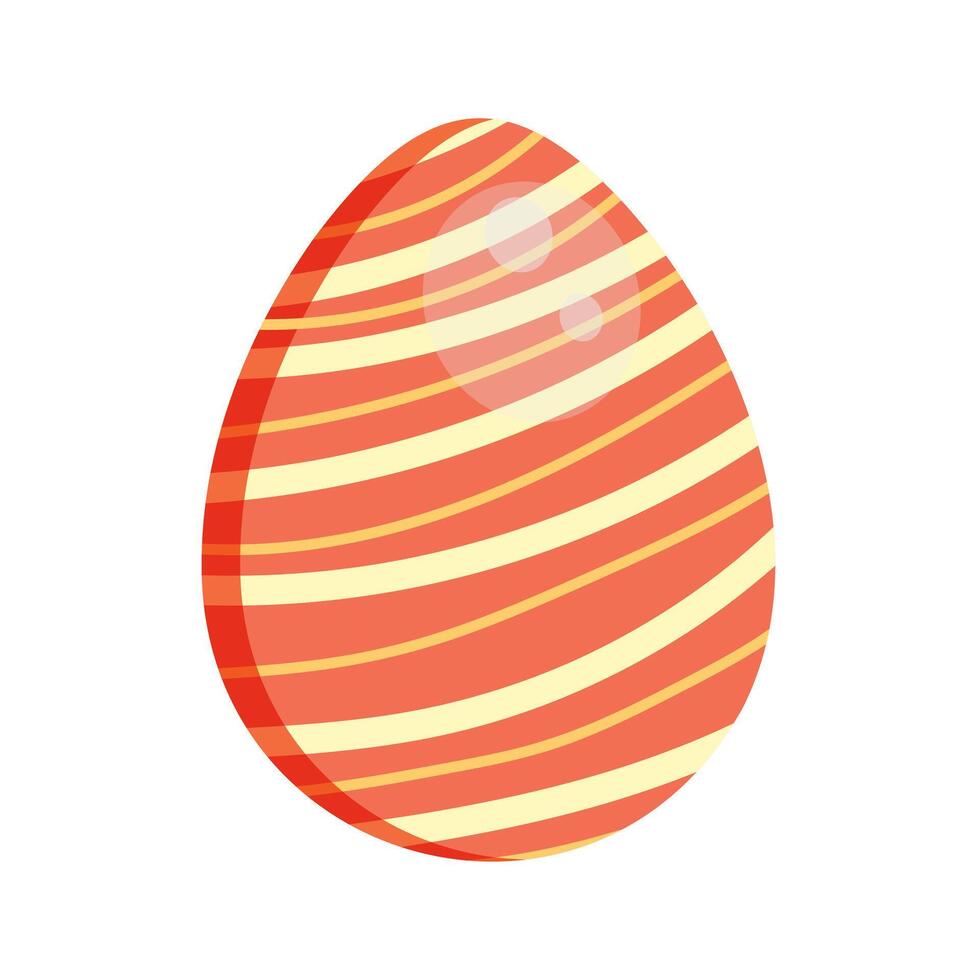 Easter egg. Isolated image on white background. decorative ornate vector