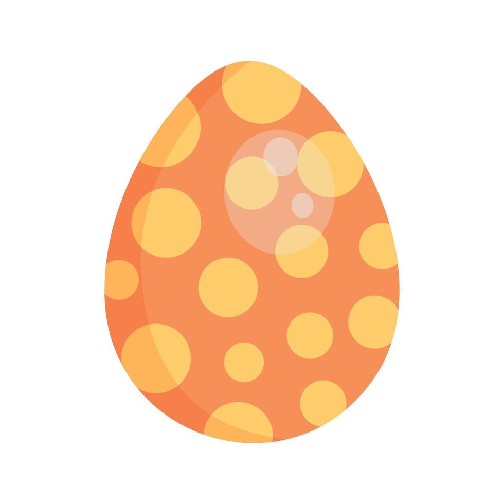 Easter egg. Isolated image on white background. graphic illustration. vector