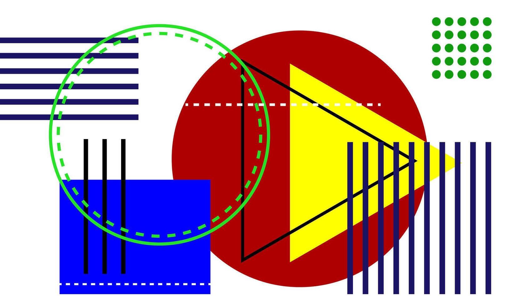 Bauhaus art background, geometric art background, bauhaus shapes, geometric shapes, for web, brochure, bilboard, poster, flier vector