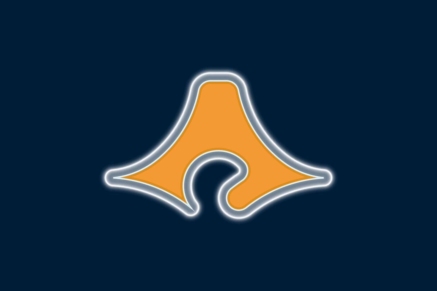 Official flag of Shizuoka. Prefecture in Japan. Glow effect concept. vector