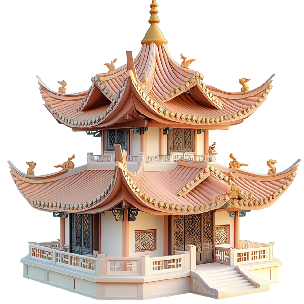 Traditional Chinese temple intricate architecture showcasing cultural heritage spirituality historical significance png