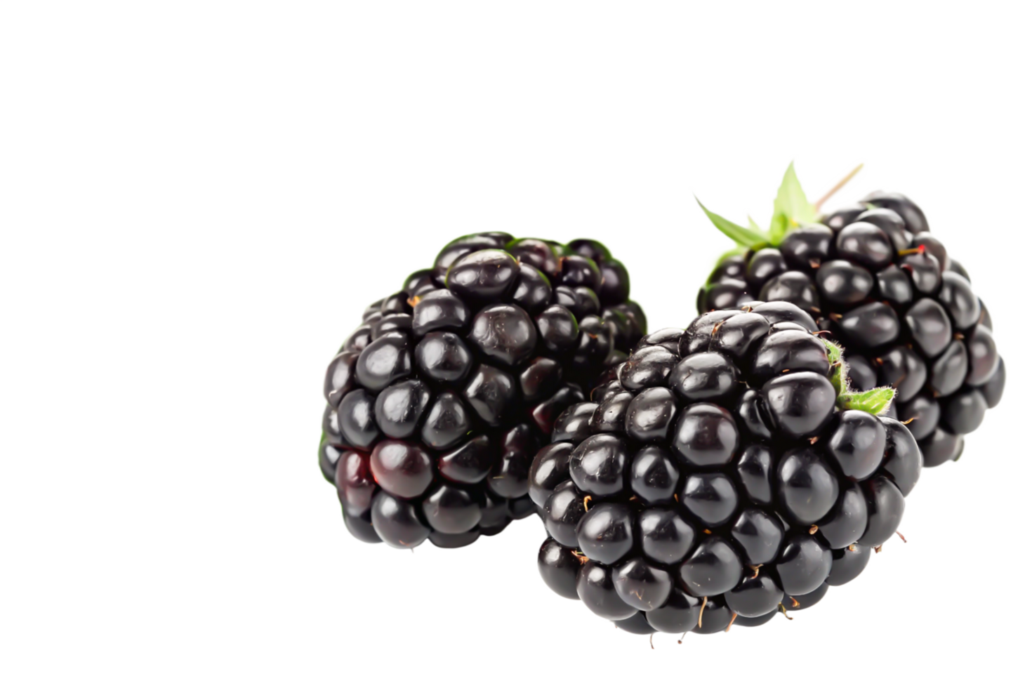 Juicy Blackberries Close Up Fresh, Ripe, and Ready to Eat png